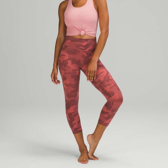 Lululemon Women's Align Crop *21" Leggings - Red Camo - Picture 1 of 7